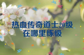 热血传奇道士20级在哪里练级