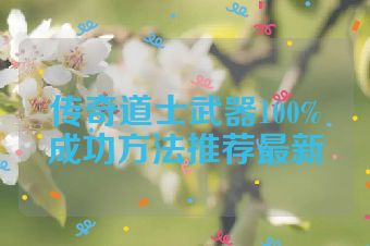 传奇道士武器100%成功方法推荐最新