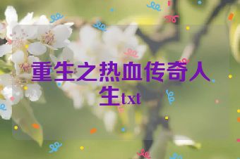 重生之热血传奇人生txt