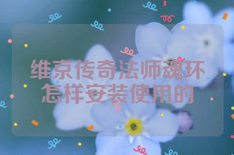 维京传奇法师魂环怎样安装使用的