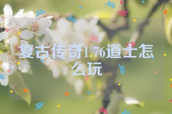 复古传奇1.76道士怎么玩