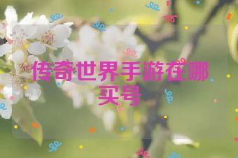 传奇世界手游在哪买号