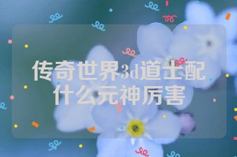 传奇世界3d道士配什么元神厉害