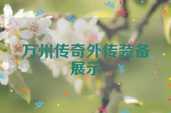 万州传奇外传装备展示