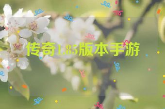 传奇1.85版本手游