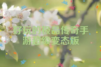 好玩的极品传奇手游超级变态版