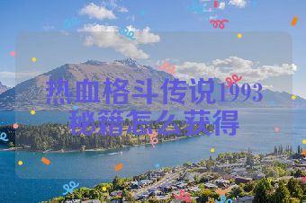 热血格斗传说1993秘籍怎么获得