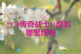 170传奇战士41级后哪里练级