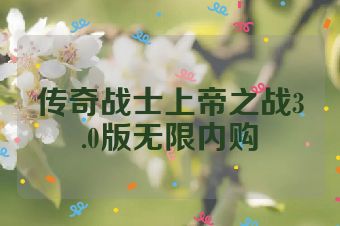 传奇战士上帝之战3.0版无限内购