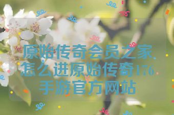 原始传奇会员之家怎么进原始传奇176手游官方网站