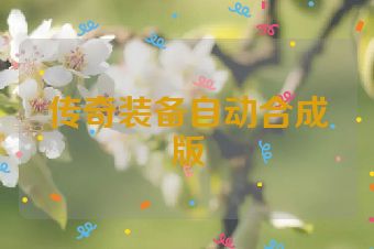 传奇装备自动合成版