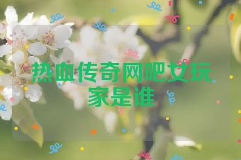 热血传奇网吧女玩家是谁