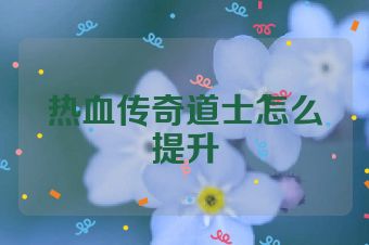 热血传奇道士怎么提升