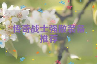 传奇战士强散装备推荐