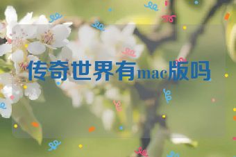 传奇世界有mac版吗