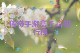 传奇手游盒子app排行榜