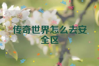 传奇世界怎么去安全区