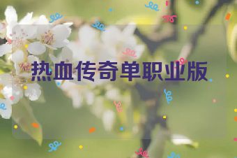 热血传奇单职业版