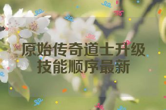 原始传奇道士升级技能顺序最新
