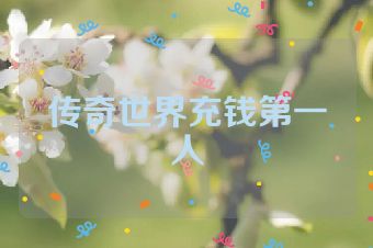 传奇世界充钱第一人