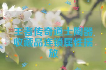 王者传奇道士陶器收藏品连锁属性摆放