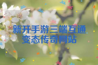 新开手游三端互通变态传奇网站
