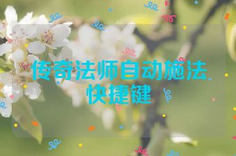 传奇法师自动施法快捷键