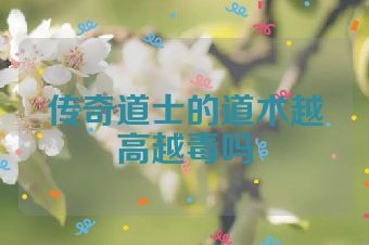 传奇道士的道术越高越毒吗