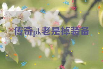 传奇pk老是掉装备