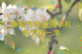 原始传奇皇陵手札多少钱一本