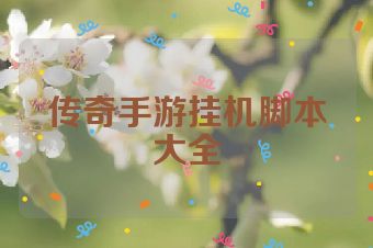 传奇手游挂机脚本大全