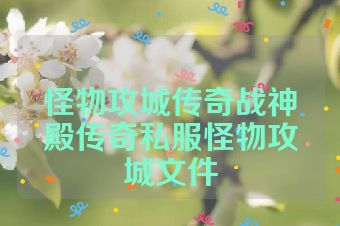 怪物攻城传奇战神殿传奇私服怪物攻城文件