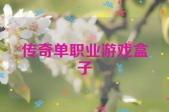 传奇单职业游戏盒子
