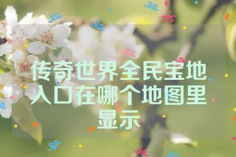 传奇世界全民宝地入口在哪个地图里显示