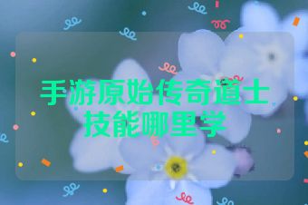 手游原始传奇道士技能哪里学