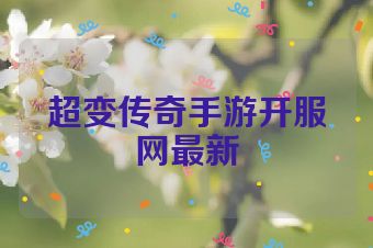 超变传奇手游开服网最新