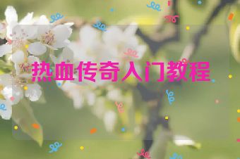 热血传奇入门教程