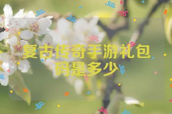 复古传奇手游礼包码是多少