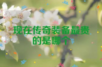 现在传奇装备最贵的是哪个