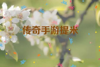 传奇手游提米