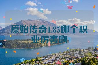 原始传奇1.85哪个职业厉害啊