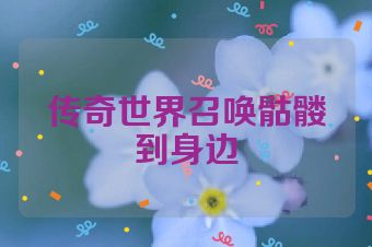 传奇世界召唤骷髅到身边