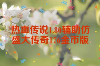 热血传说1.80辅助仿盛大传奇176金币版