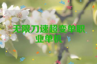 无限刀速超变单职业单机