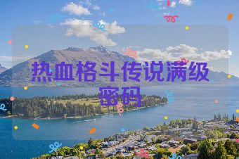 热血格斗传说满级密码