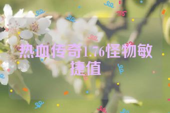 热血传奇1.76怪物敏捷值