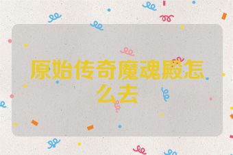 原始传奇魔魂殿怎么去