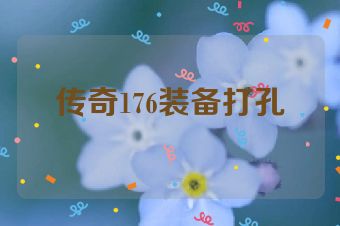 传奇176装备打孔