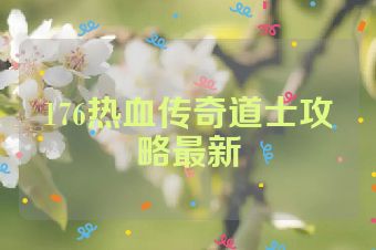176热血传奇道士攻略最新
