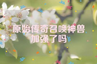 原始传奇召唤神兽加强了吗